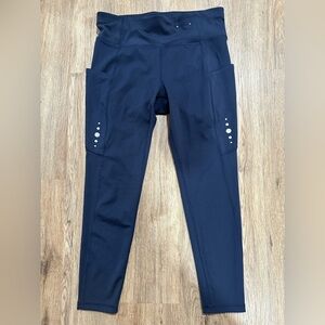 Xersion Navy Ankle Leggings